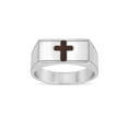 thumbnail image 2 of Stainless Steel Cross Dogtag Necklace,Bracelet 8.25" and Ring 3 Set, 2 of 4