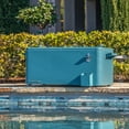 thumbnail image 5 of Permasteel 80-Qt Outdoor Steel Patio Cooler with Removable Basin, Rolling Cooler with Wheels, Teal Green, 5 of 18