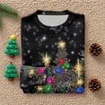 thumbnail image 4 of Womens Christmas Tree Sweater - Crewneck,Long Sleeve,Knit,Purple,XX-Large, 4 of 4