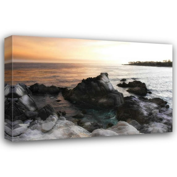 Alan Hausenflock 32x23 Gallery Wrapped Canvas Wall Art Titled - Lovers Point Sunset II
