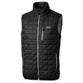 thumbnail image 2 of Men's Cutter & Buck Black TCU Horned Frogs Big & Tall Rainier PrimaLoft Eco Full-Zip Puffer Vest, 2 of 3