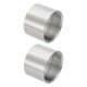 thumbnail image 1 of Acoplamiento de tubo de acero inoxidable Uxcell, conectores de acoplamiento recto, adaptador de ajuste de tubo de fundición 2" x 2" BSPT hembra 2, 1 of 7