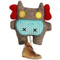thumbnail image 1 of Dog Squeaky Toy Cartoon: Linen Cute Puppy Teething Toy Dog Tug Toy with Cow Hoof, 1 of 8