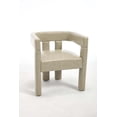 thumbnail image 6 of Liangfu Modern Barrel - Back Accent Chair Set of 2 for Living/Dining Room, Stylish & Sturdy PU Gray, 6 of 11