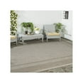 thumbnail image 2 of SAFAVIEH Courtyard Agnes Striped Border Indoor/Outdoor Area Rug, 6'7" x 6'7" Square, Beige/Brown, 2 of 3