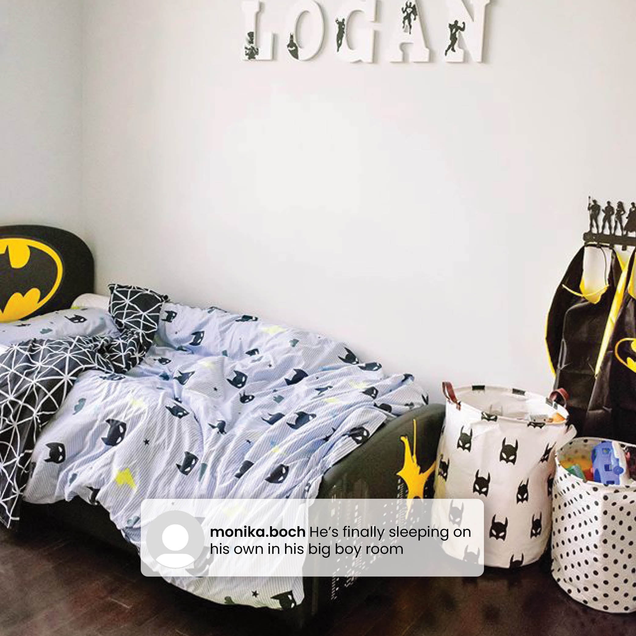 Delta Children DC Comics Batman Upholstered Twin Headboard 