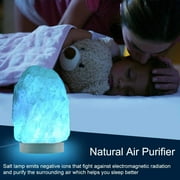 FANHAO Himalayan Salt Lamp 16 Colors, LED Night Light, USB Remote Control, 5-6 inch Height, Decor