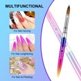 thumbnail image 4 of Kolinsky-cepillo de uñas para manicura, pincel de Gel para decoración de uñas, polvo líquido acrílico 3D, pincel de Gel para tallar, delineador, pluma de dibujo, 4 of 5