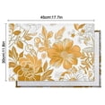 thumbnail image 5 of Pioneer Flower Floral Print Pattern Summer Placemats Table Placemats Set Of 6-Linen Kitchen Washable Placemats Table Mats 12x18 Inch Non-Slip Heat Resistant, 5 of 5