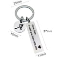 thumbnail image 5 of Dujiujun Key Holder Letter Pattern Fathers Day Gifts Stainless Steel Drive Safe Keychain for Home, 5 of 8