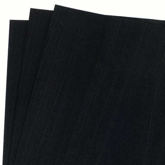 Dyed Black Veneer, 12" X 12", 3-Piece