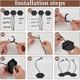 thumbnail image 4 of 3 Pcs Support de Figurine d'Action Noir 9.8 Pouces Bras de Support en Métal Réglable Support de Modèle Attachable pour Modèle de 7 Pouces, 4 of 9
