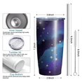 thumbnail image 3 of Gobelet Isolé 20 Oz, Gobelet à Café de Voyage avec Couvercle, Tasse à Café de Voyage Compatible avec Porte-Gobelet, Contenant Isotherme en Acier Inoxydable, Gobelet 20 Oz, Tasse à Café Isolée Réutilisable avec Couvercle ( Starry Sky Purple ), 3 of 6