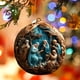 thumbnail image 5 of Wmhnj Adorno navideño redondo plano de acrlico para rbol de Navidad con diseño en relieve 3D de temtica religiosa, 8 x 8 x 3 cm, 5 of 9
