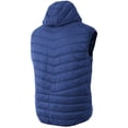 thumbnail image 2 of Ma Croix Mens Lightweight Puffer Vest Alternative Down Quilted Hiking Parka with Hood, 2 of 8
