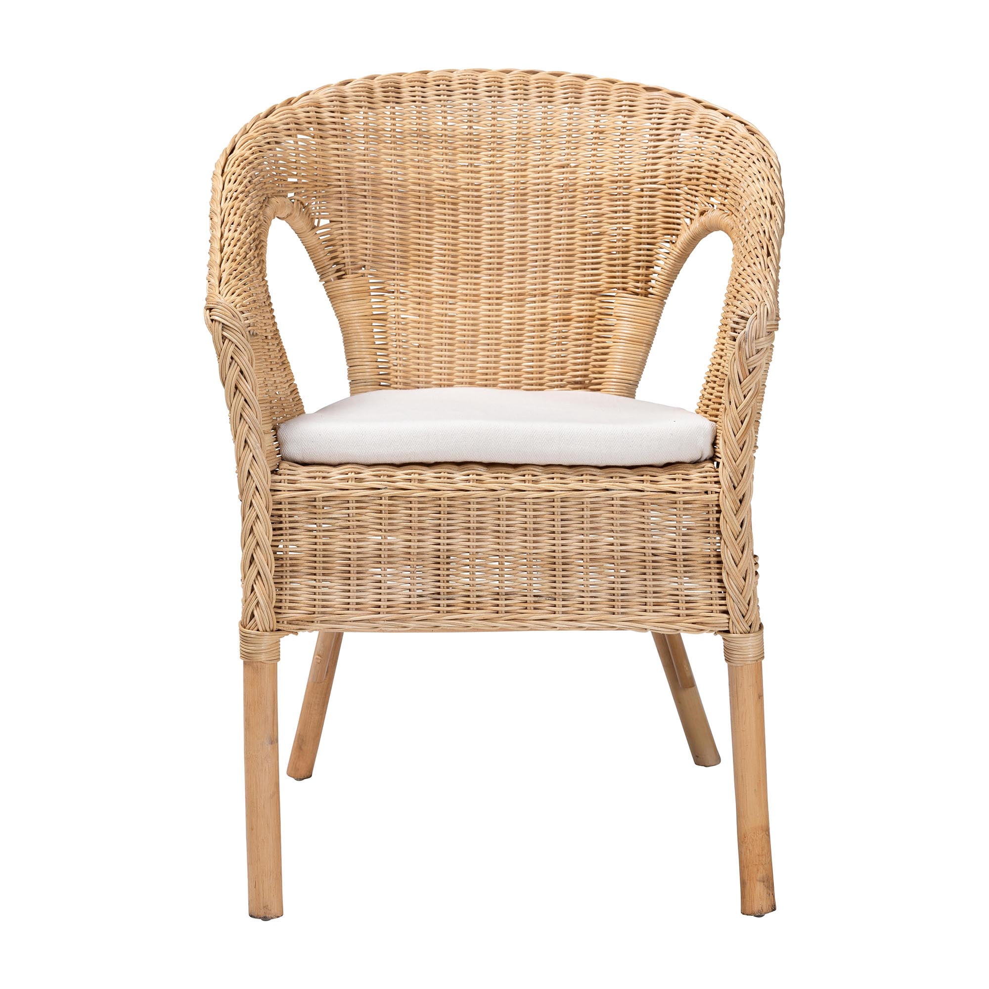 bali & pari Abbey Boho Dining Chair, Natural