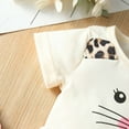 thumbnail image 6 of Afdoent Toddler Baby Girl Clothes Summer 2 Piece Outfit Cat Print Pullover With Leopard Pants & Asymmetrical Skirt Fashion Kids Clothing Set Clothes 2025 Cute Suit 12-24 Months, 6 of 8