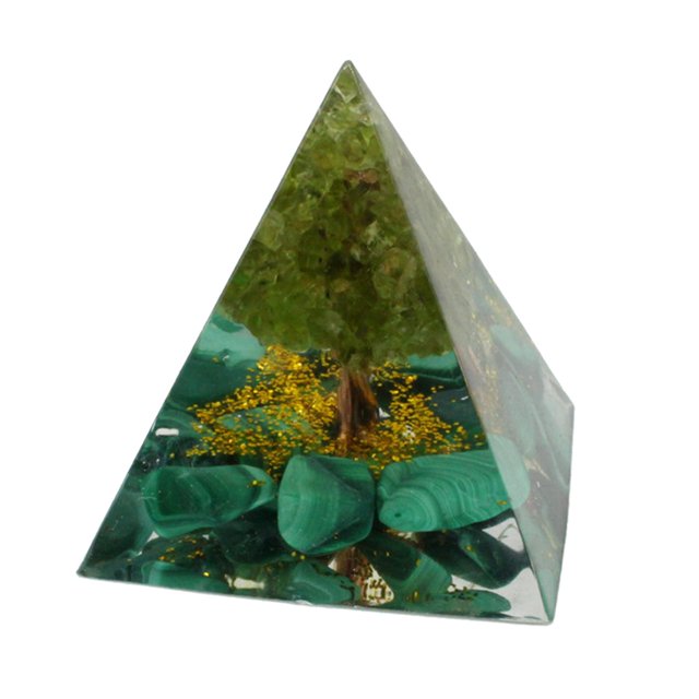 Cristal malaquita Kit EMF protección generador de energía piedras ornamentos piedra decoración para hogar fabricación de