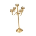 thumbnail image 3 of Candelabro pie, portavelas metal, decoración mesa europea, portavelas romántico para recepción. M, 3 of 8