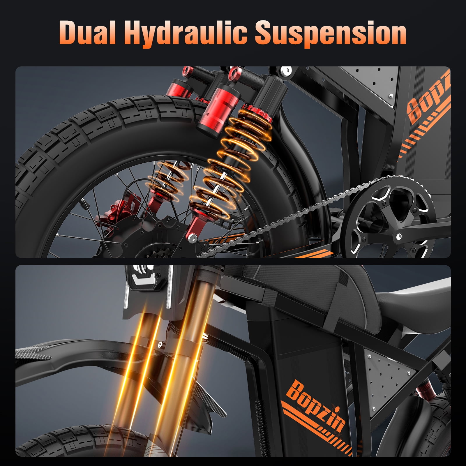 Peak 3000W Electric Dirt Bike for Adults,60V 35AH Max 37-68Miles & 45 MPH Ebike,20’’ Fat Tire 7 Speed Off -Road Mountain Bike UL2849