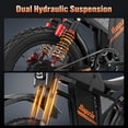 thumbnail image 4 of Electric Dirt Bike for Adults -Peak 3000W 45Mph,60V 35AH Electric Motorcycle,68Miles,Full Suspension,20’’ Fat Tire 7 Speed E-Mountain Bike, 4 of 8