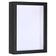 thumbnail image 1 of Unique Bargains 5x7 Shadow Box Frame Wooden Dried Flower Photo Frame Floating Photo Frame Black, 1 of 7
