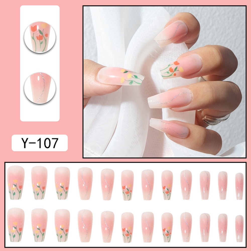 Free Photo | Pink nail design. female hand with pink manicure holding tulip  flower.