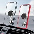 thumbnail image 4 of 2 Pack Magnetic Phone Holders for Your Car, Magnetic Car Phone Holder, iPhone Magnetic Car Mount for Cell Phone, 360° Rotation Universal Dash Car Phone Holder Mount, Silver, 4 of 8