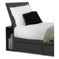 Nexera Avenue 3 Drawer Full Size Storage Bed, Black