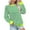 Green, variant on Women's Clothing Womens Tops Ndbuld Ladies' Fashionable Loose Casual Striped Color Blocked Round Neck Long Sleeved Shirt Black M