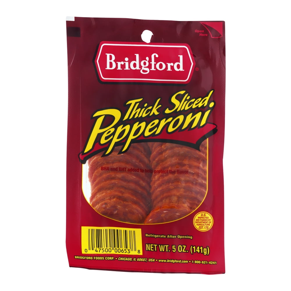 (3 pack) Bridgford Gluten-Free Thick Sliced Pepperoni, 5 Oz.