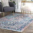 thumbnail image 1 of nuLOOM RZBD38A Persian Raylene Vintage Rug, 6` 7" x 9`, Blue, 1 of 4