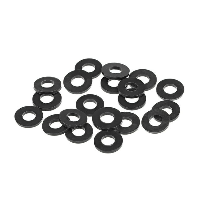 Unique Bargains Rubber Flat Washers, 5mm Inner Diameter 11mm OD 1.2mm Thick 20pcs