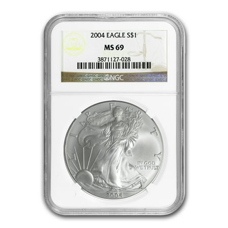 2004 American Silver Eagle MS-69 NGC