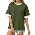 thumbnail image 4 of Womens Basic Tee womens flowy summer tops, 4 of 6