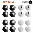thumbnail image 2 of 4 Pcs/lot Roues de Meubles 200KG Roues Robustes Universelles Rotation 360° Roulettes de Meubles Auto-Adhésives Fortes DIY Chaise de Bureau, Fiable, 2 of 7
