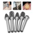 thumbnail image 4 of Durable  Burr Set, 6MM Shank Head  Cutter Grinding Burr, Cutting,Carving,Carving For Metal Processing, Tool Manufacturing Polishing And Finishing, 4 of 8