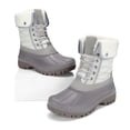 thumbnail image 3 of Bocca Women's Insulated Snow Boots Grey Mid-calf Winter Boots Lace-up 8M, 3 of 6