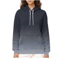 thumbnail image 2 of cocolona Hoodies for Women Winter Warm Fleece Hoodies Fashion Gradient Color Long Sleeve Pullover Sweatshirts, 2 of 7