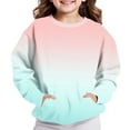 thumbnail image 6 of GigrtiJin Sweatshirt for Kids Gradient Color Round Neck Long Sleeve Pocket Blouse Shirt Loose Casual Tunic 2-12 Years, 6 of 6