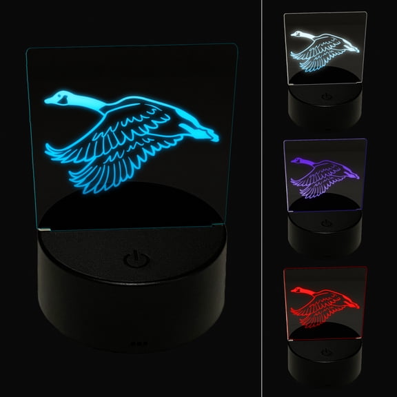 Canadian Goose Canada LED Night Light Sign 3D Illusion Desk Nightstand Lamp
