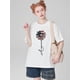 thumbnail image 1 of Camisetas para mujer, de verano, casual, manga corta, cuello redondo, con estampado, color blanco negro, blusaWomen's Chic American Flag Print Tee - Comfy, Casual Short Sleeve Crew Neck T-shirt for, 1 of 5
