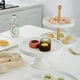 thumbnail image 5 of Matsuzay Bandejas para servir pasteles, de estilo Simple para el hogar, soporte de postre para fiesta de boda de Color sólido, soportes de Mostrada Blanco doble nivel redondeado, 5 of 6