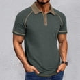 thumbnail image 2 of Krdevn Men's Spring Short Sleeved Lapel T Shirt Casual Versatile Short Sleeved Bottoming Shirt,3XL, 2 of 6