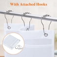 thumbnail image 4 of ZVZM Mesh Shower Caddy, 7 Pockets Hanging Shower Organizer with Quick Drying Mesh, Portable Space Saving Bathroom Organizer to Hold Soap, Shampoo and Cruise Ship Essentials, White, 1 Pack, 4 of 11