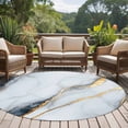 thumbnail image 4 of Gray Marble Round Area Rug 7 FT, Non Slip Living Room Area Carpet, Modern Ink Painting Art Abstract Washable Soft Circular Rug Non-Shedding Floor Carpet for Bedside Office Play Room Classroom, 4 of 9