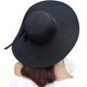 thumbnail image 2 of Harhinhe Sombrero de paja de ala ancha para mujer, plegable, enrollable, UPF 50+, sombreros de playa de verano, 2 of 2