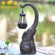 thumbnail image 5 of Estatua de escultura al aire libre, estatua de elefante, decoraciones para el hogar, estatuas de jardín solares para Patio, decoración del hogar, jardín de buena suerte, 5 of 5