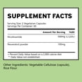 thumbnail image 4 of Nicotinamida 500 mg con resveratrol: favorece la producción de NAD, la salud de las células cutáneas y aumenta los niveles de energía, antienvejecimiento, 120 cápsulas, 4 of 5