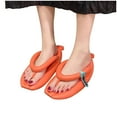 thumbnail image 7 of Anuirheih Flip Flops for Women, Cloud Slides Lightweight Thicken Sole Pillow Slippers Cute Couple Slippers Soft Foam Non-Slip Shower Bathroom Sandals(Orange), 7 of 7